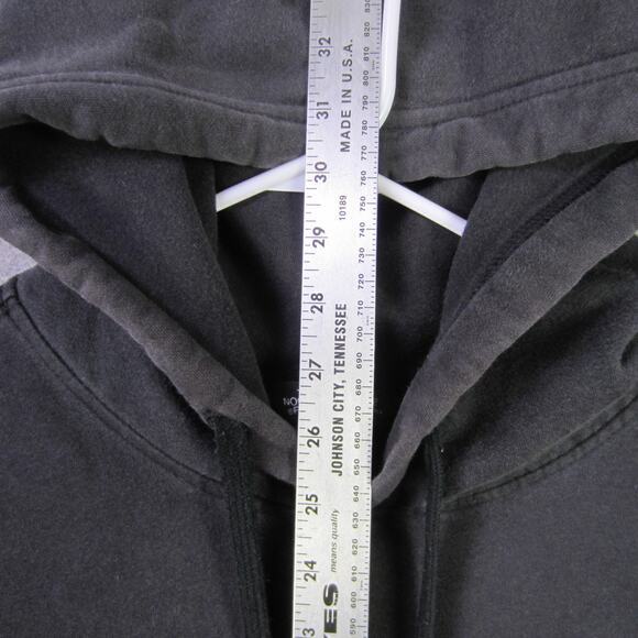 The North Face Hoodie Sweatshirt Mens XL Black Half Dome Logo Fleece Pullover - Picture 4 of 11